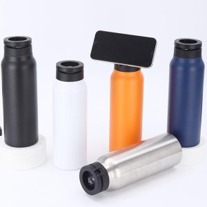 Custom Thermos Flask with Magnetic Phone Holder
