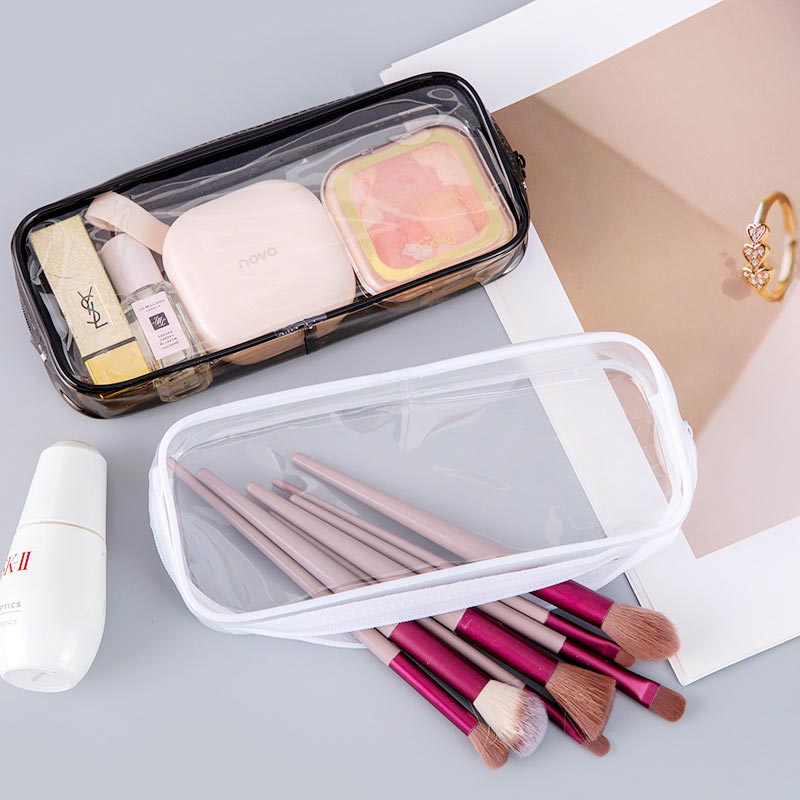 OFDE-01 Custom PVC Transparent Pencil Cosmetic Pouches 02