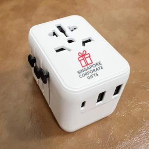 Custom Travel Adapters with Full Colour Logo Printing